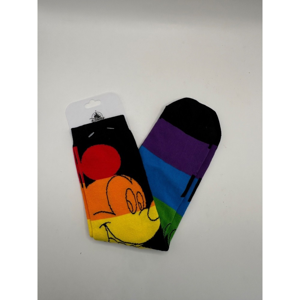 NWT Disney Parks Rainbow Pride Mickey Mouse Socks LGBTQ+